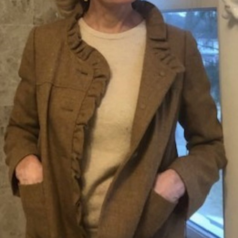 J Crew Golden Woven Vintage-Style LS Jacket, size 6
